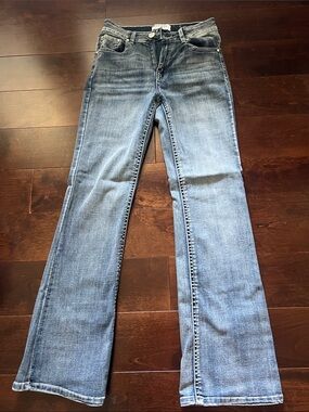 Wax Jean Women's Medium Blue Flare Jeans